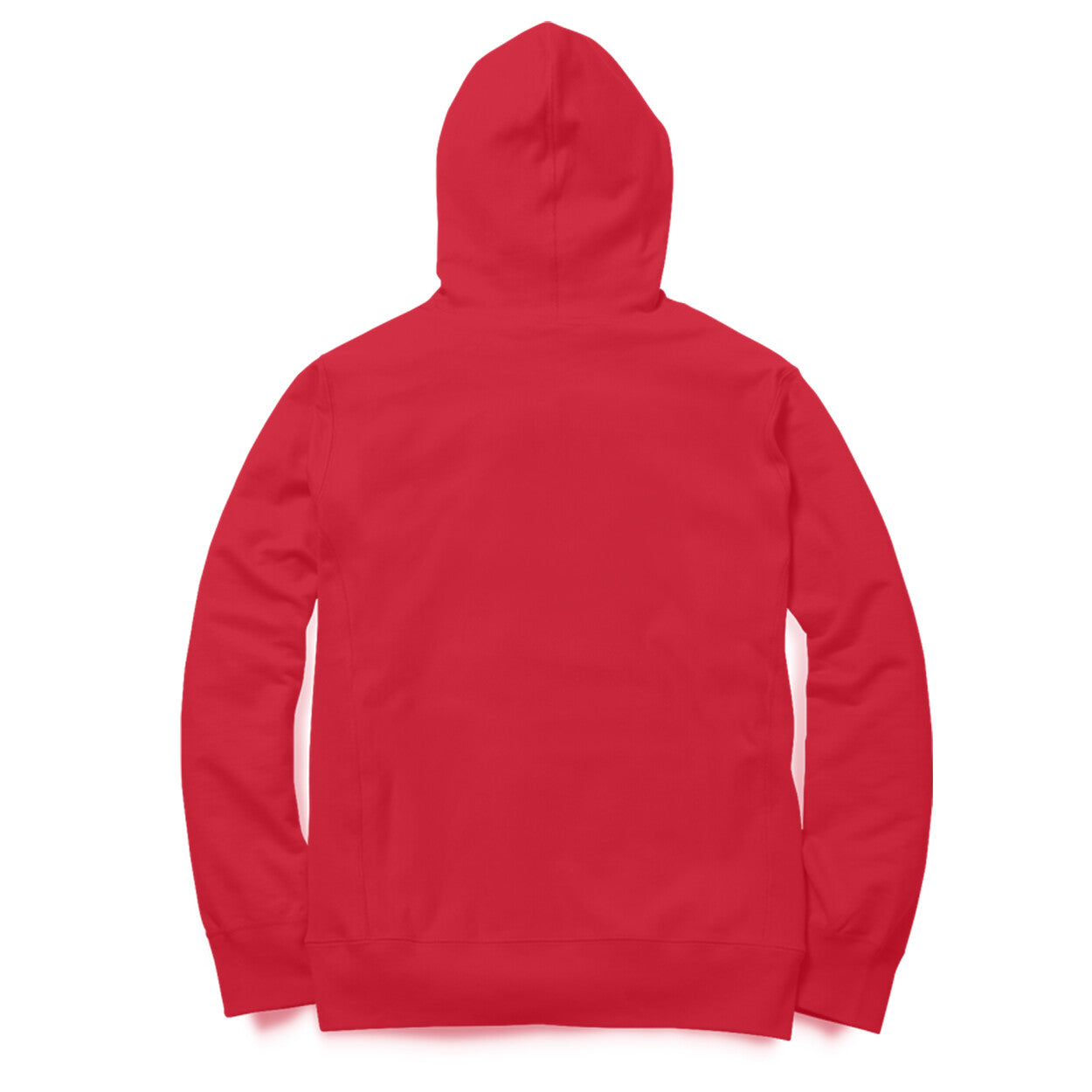 Unisex Red Plain Hoodie