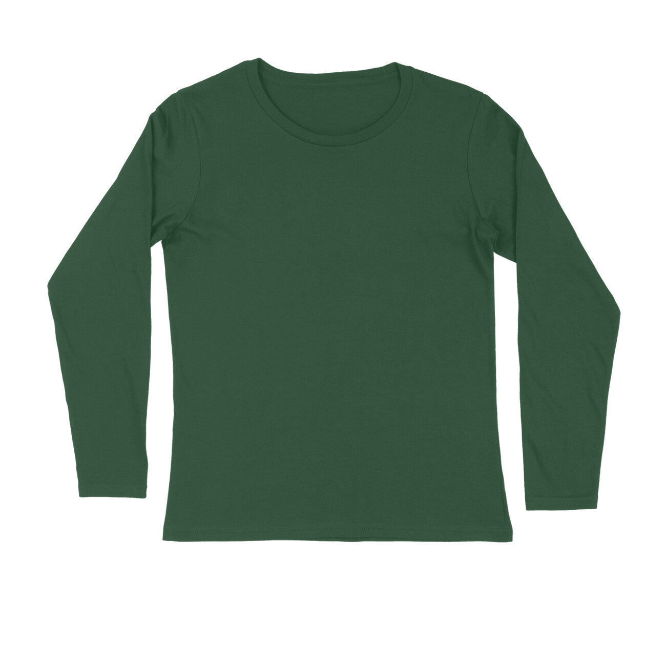 Men's Olive Green Full Sleeve T-shirt