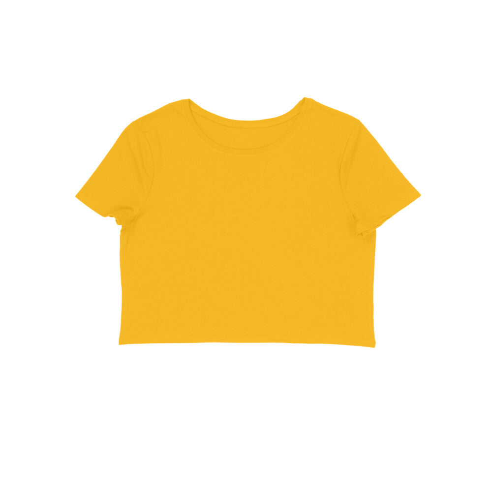 Women's Golden Yellow Crop Top