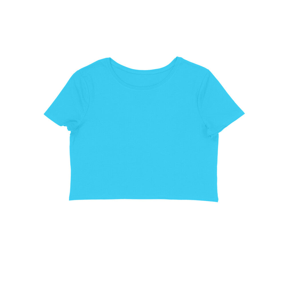 Women's Sky Blue Crop Top