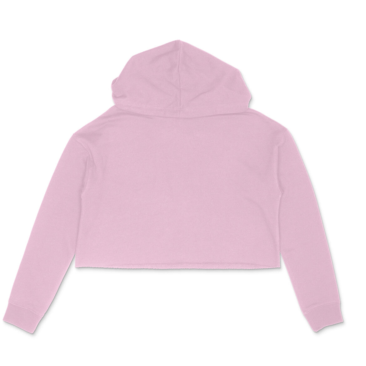 Women's Light Pink Crop Hoodie