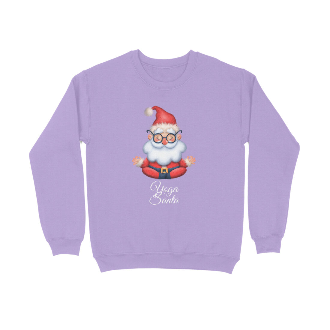 Yoga Santa - Unisex Iris Lavender Sweatshirt