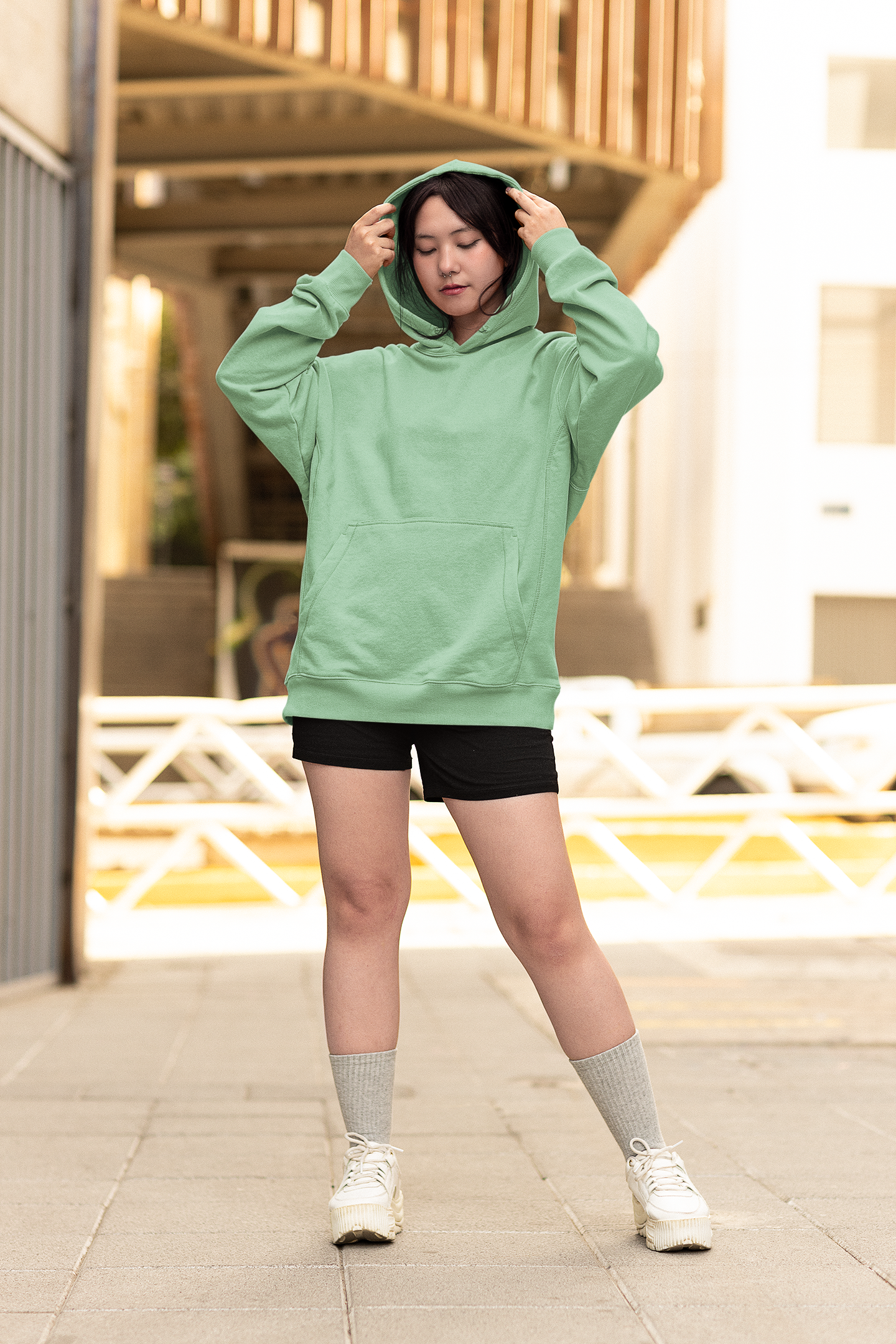 Unisex Mint Green Hoodie