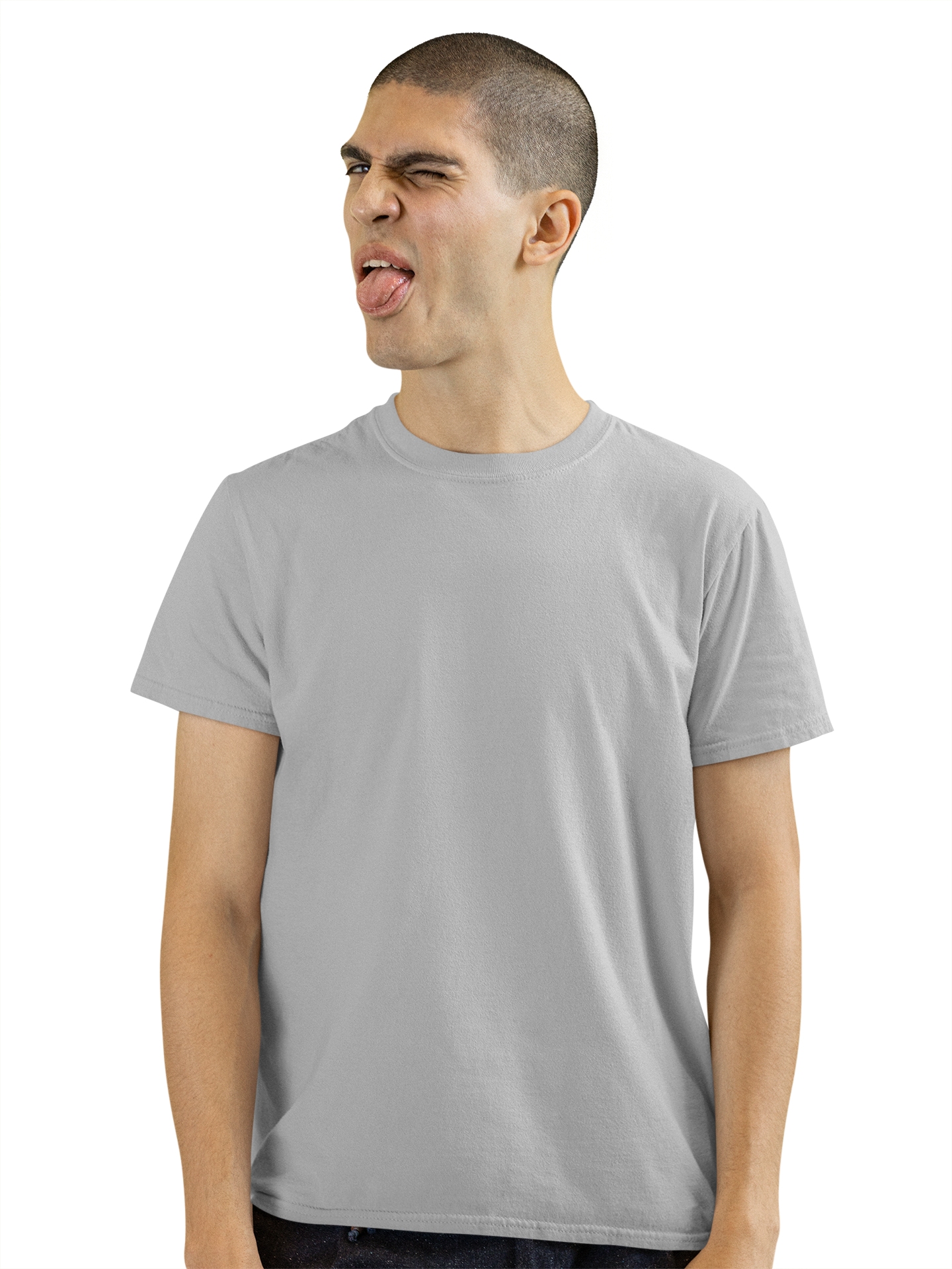 Men's Melange Grey T-shirt