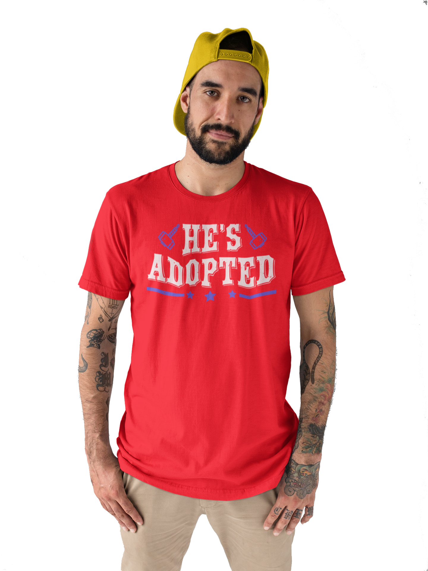 TNH - Men's Round Neck Tshirt - He's Adopted
