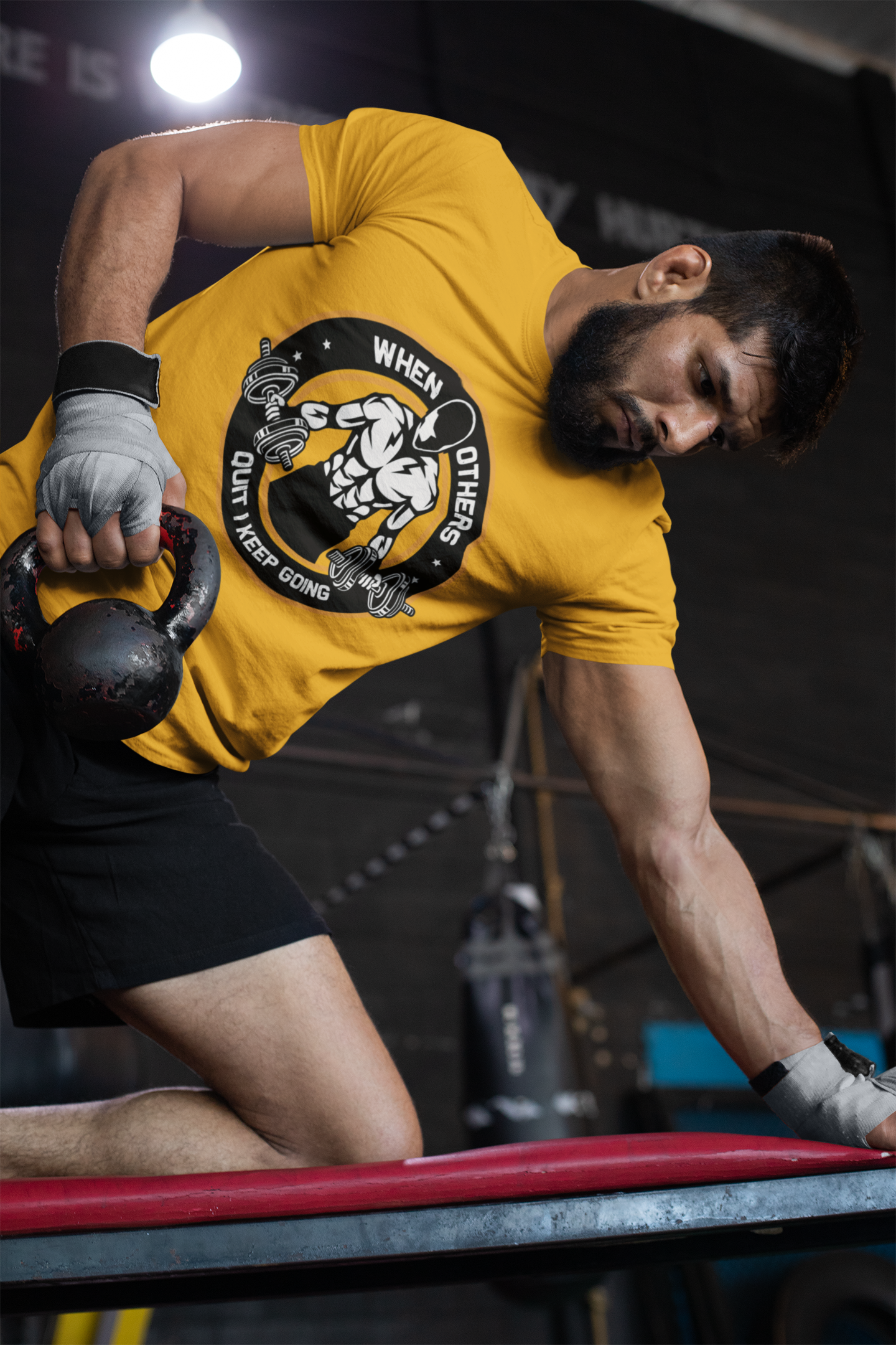 TNH - Men's Round Neck Tshirt - When Others Quit I keep Going