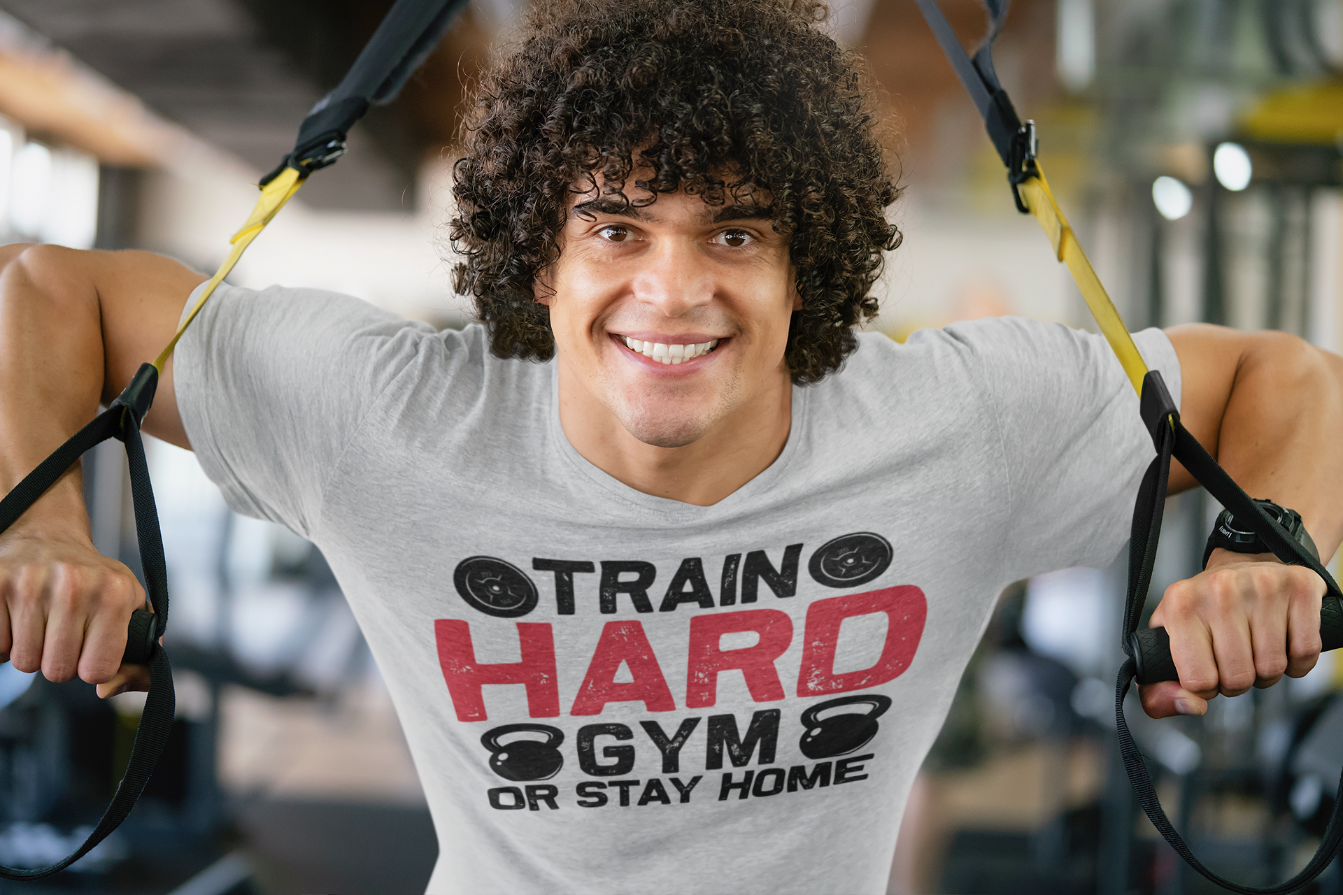 TNH - Men's Round Neck Tshirt - Train Hard
