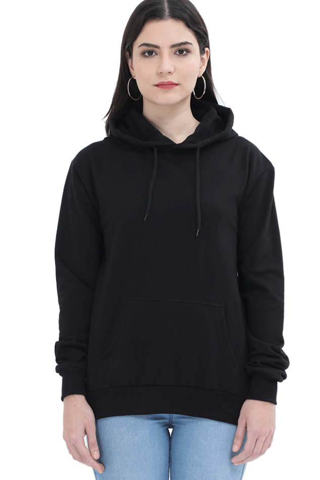 Womens plain hot sale black sweatshirt