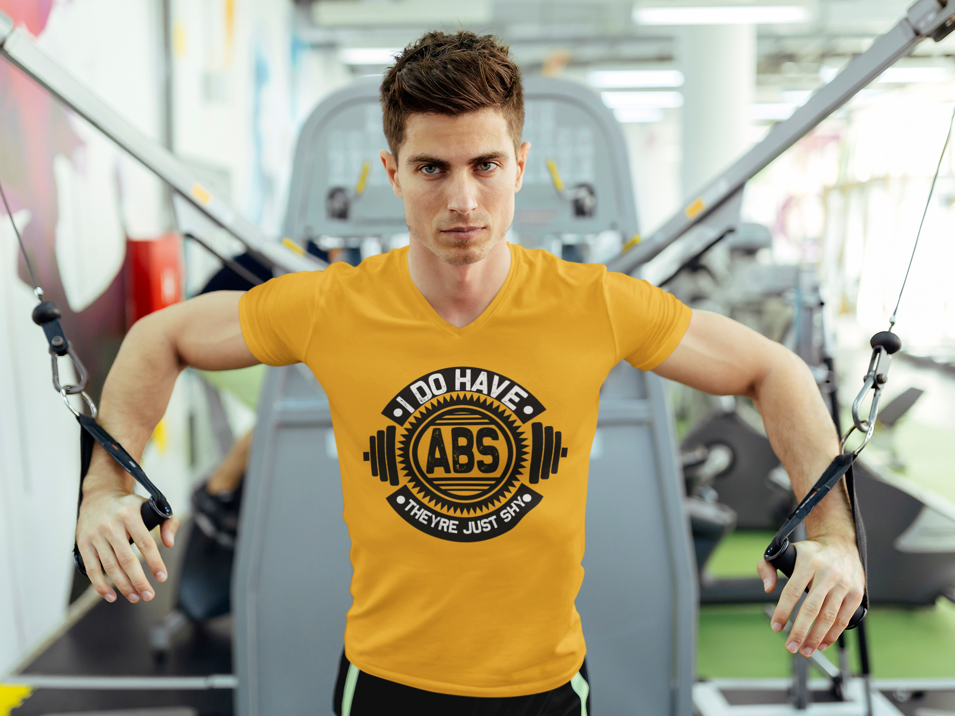 TNH - Men's Round Neck Tshirt - I Do Have Abs