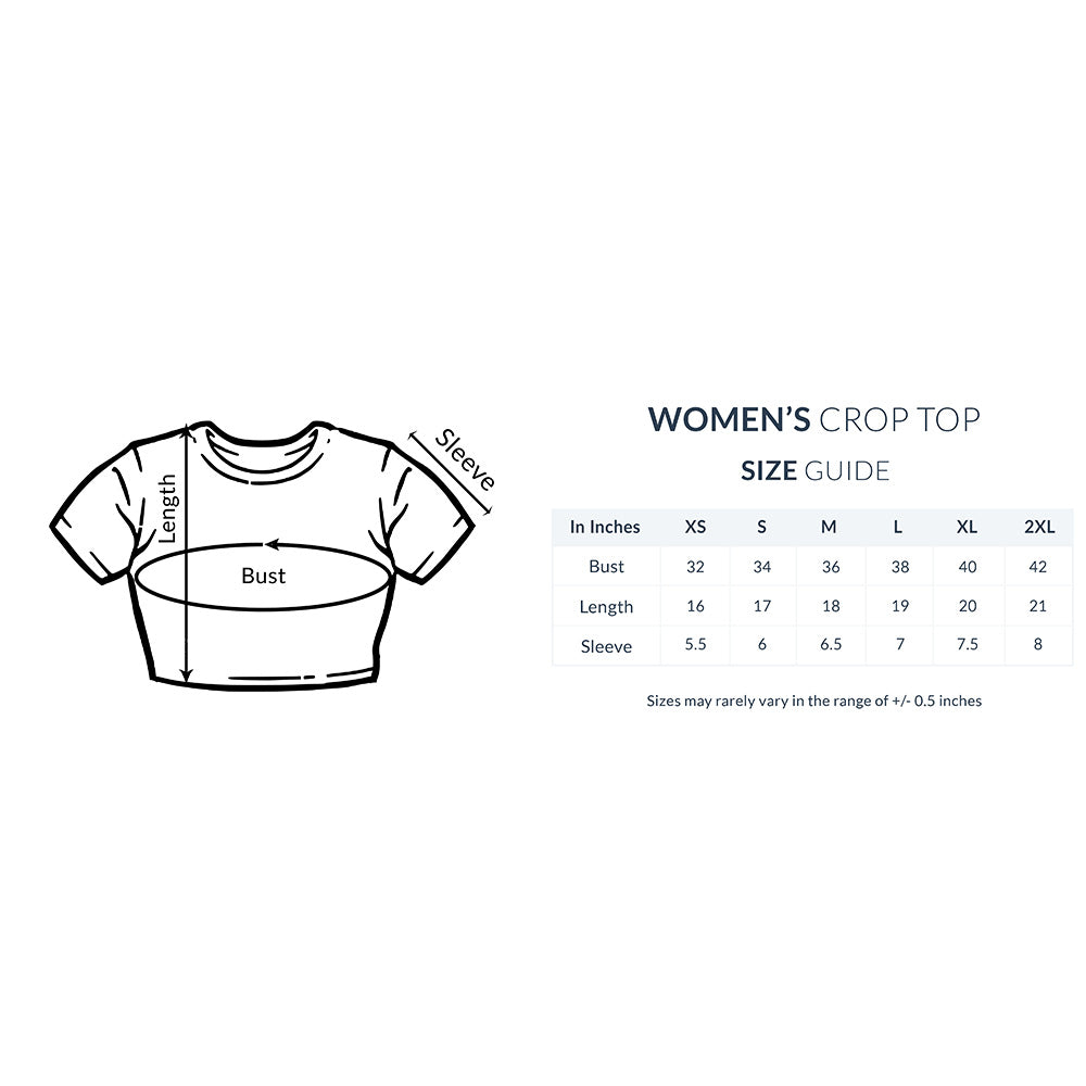 TNH - Women's Crop Top Unicorn Heavy Metal