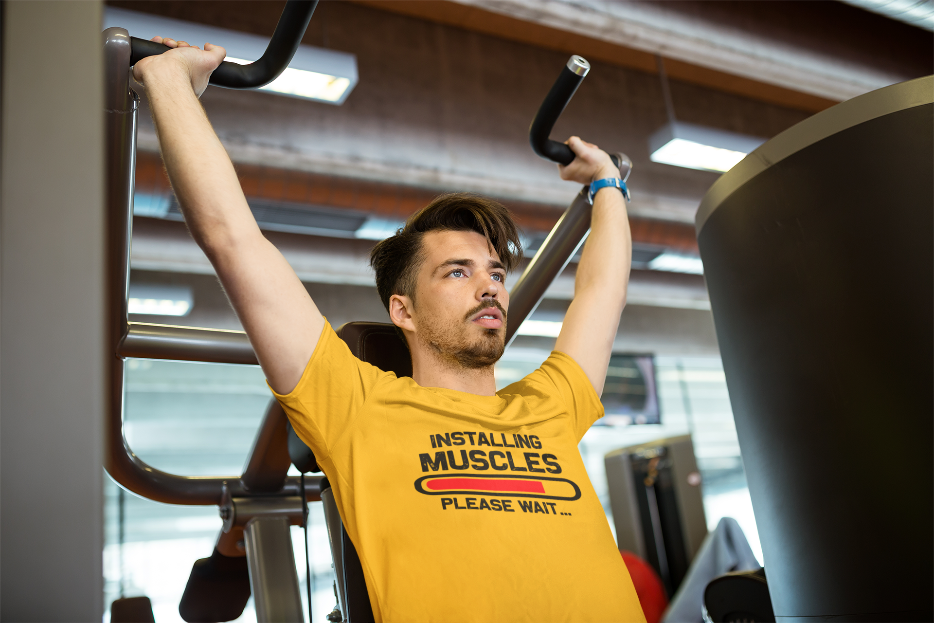 TNH - Men's Round Neck Tshirt - Installing Muscles