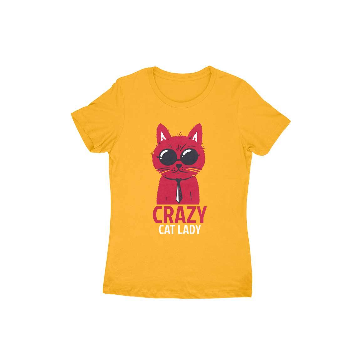 TNH - Women's Round Neck Tshirt - Crazy Cat Lady