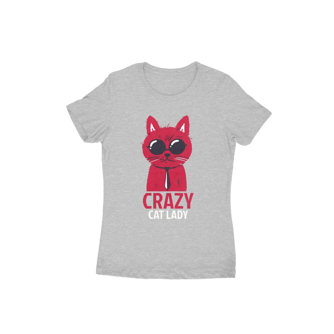 TNH - Women's Round Neck Tshirt - Crazy Cat Lady