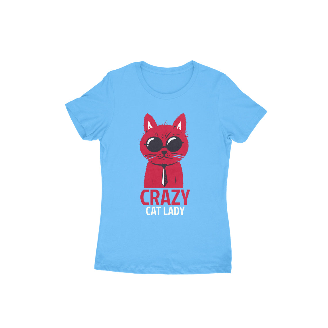 TNH - Women's Round Neck Tshirt - Crazy Cat Lady
