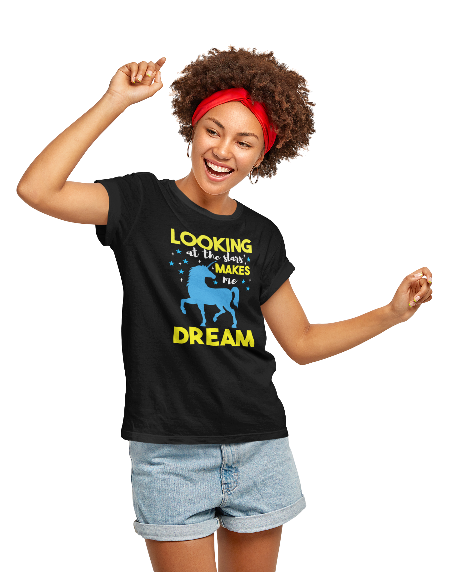 TNH - Women's Round Neck Tshirt - Unicorn Love