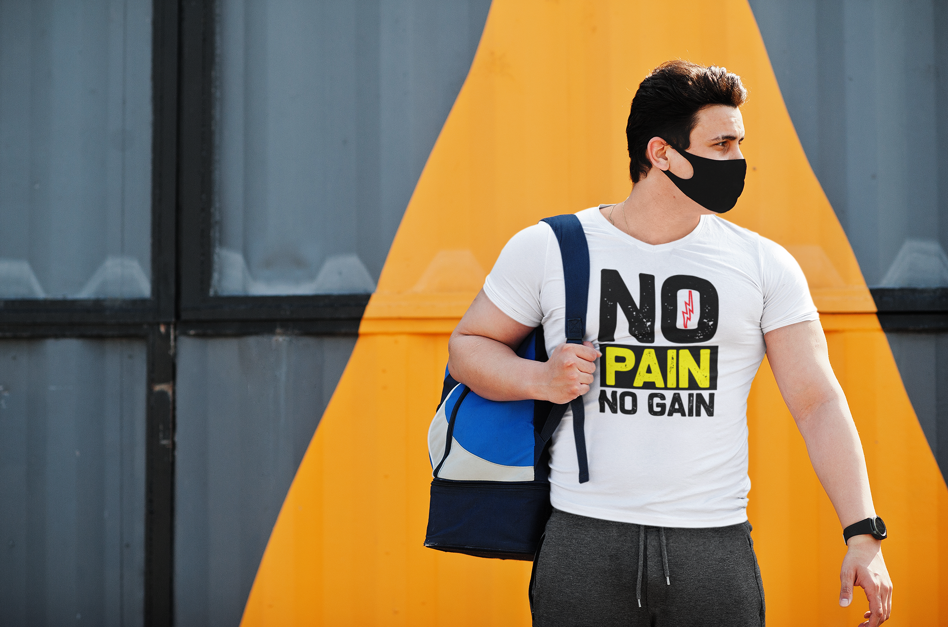 TNH - Men's Round Neck Tshirt - No Pain No Gain