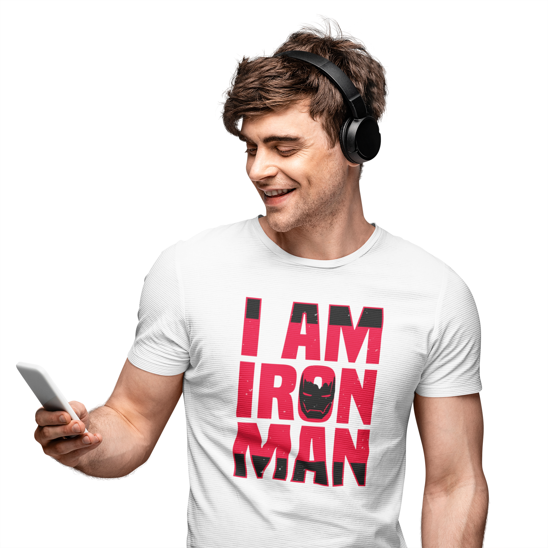 TNH - Men's Round Neck Tshirt - I Am IRON MAN