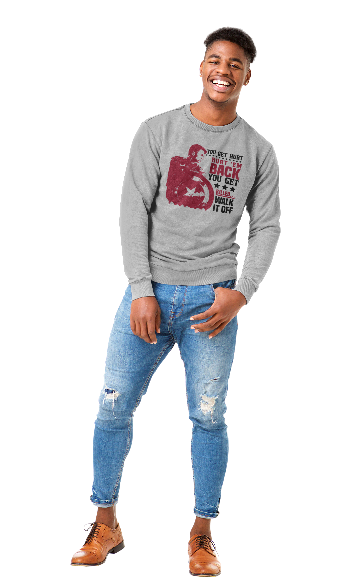 TNH - Sweat Shirt - Captain America - Hurt