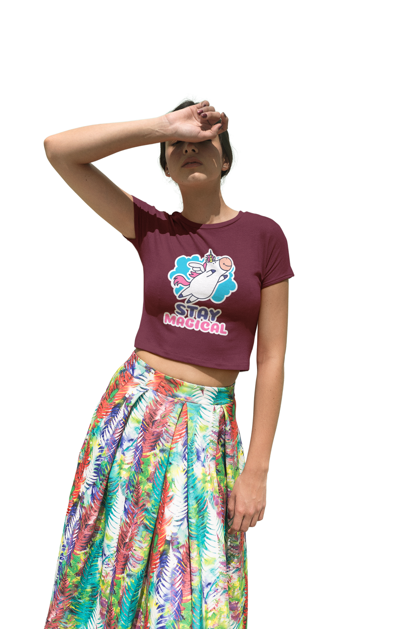 TNH - Women's Crop Top - Cowicorn Stay Magical