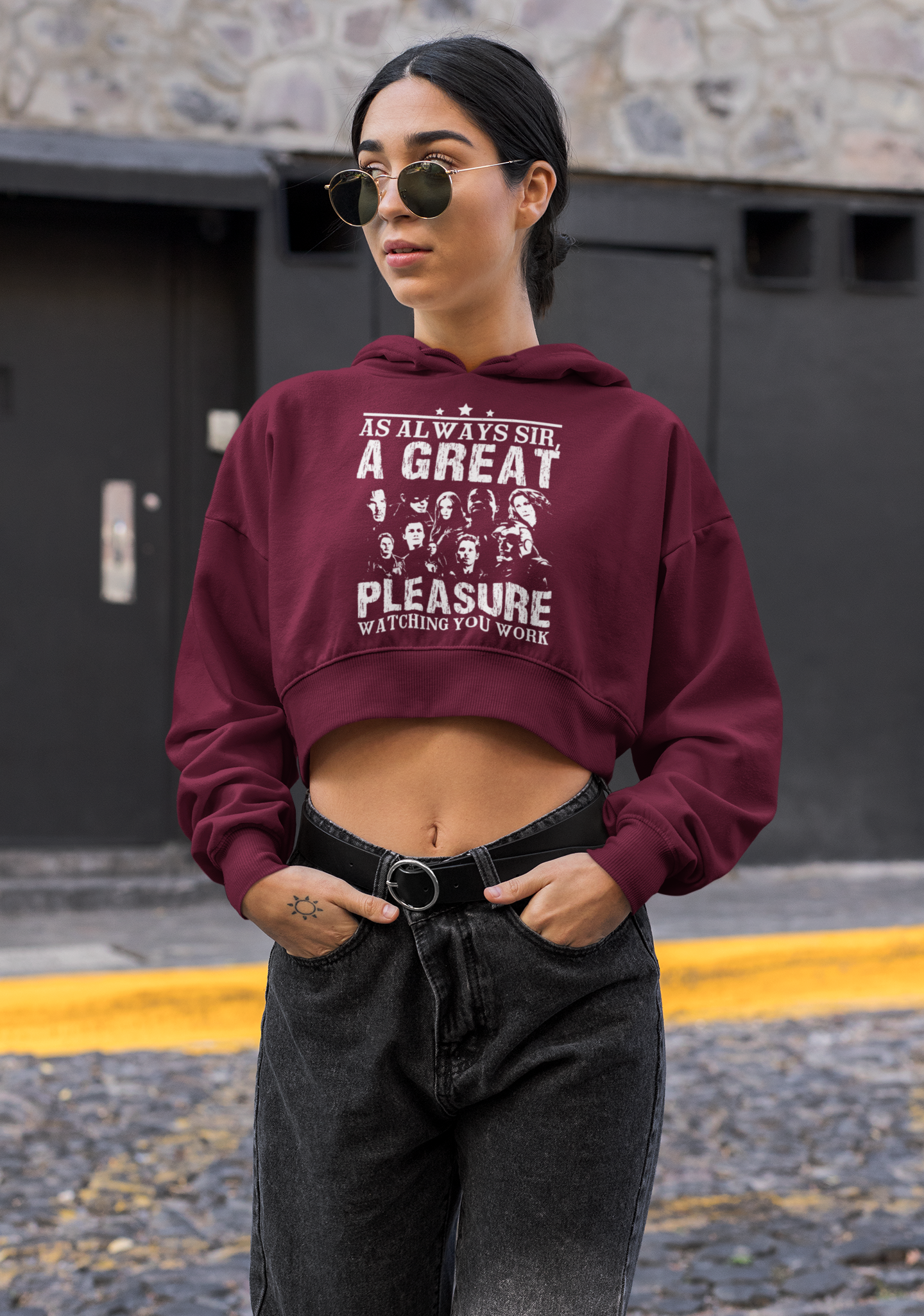 TNH - Women's Crop Hoodies - Avengers - Assemble