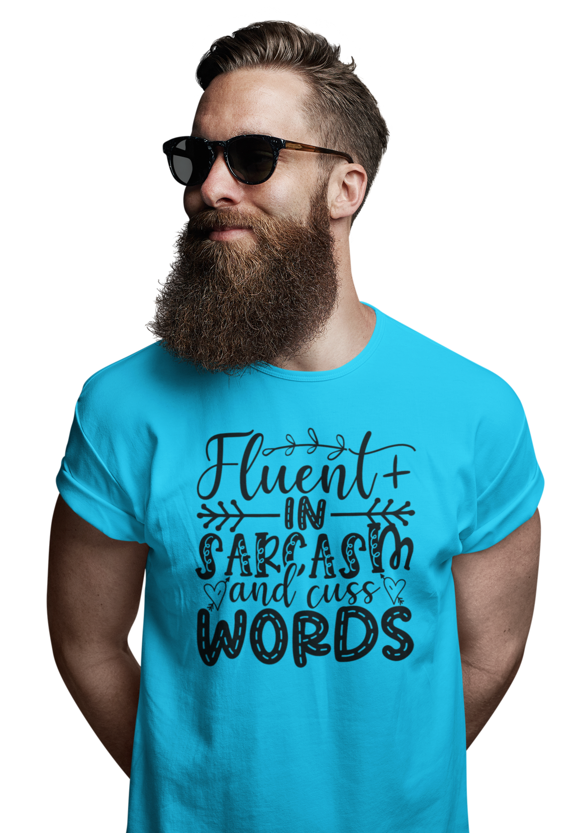 TNH - Men's Round Neck Tshirt - Fluent in Sarcasm