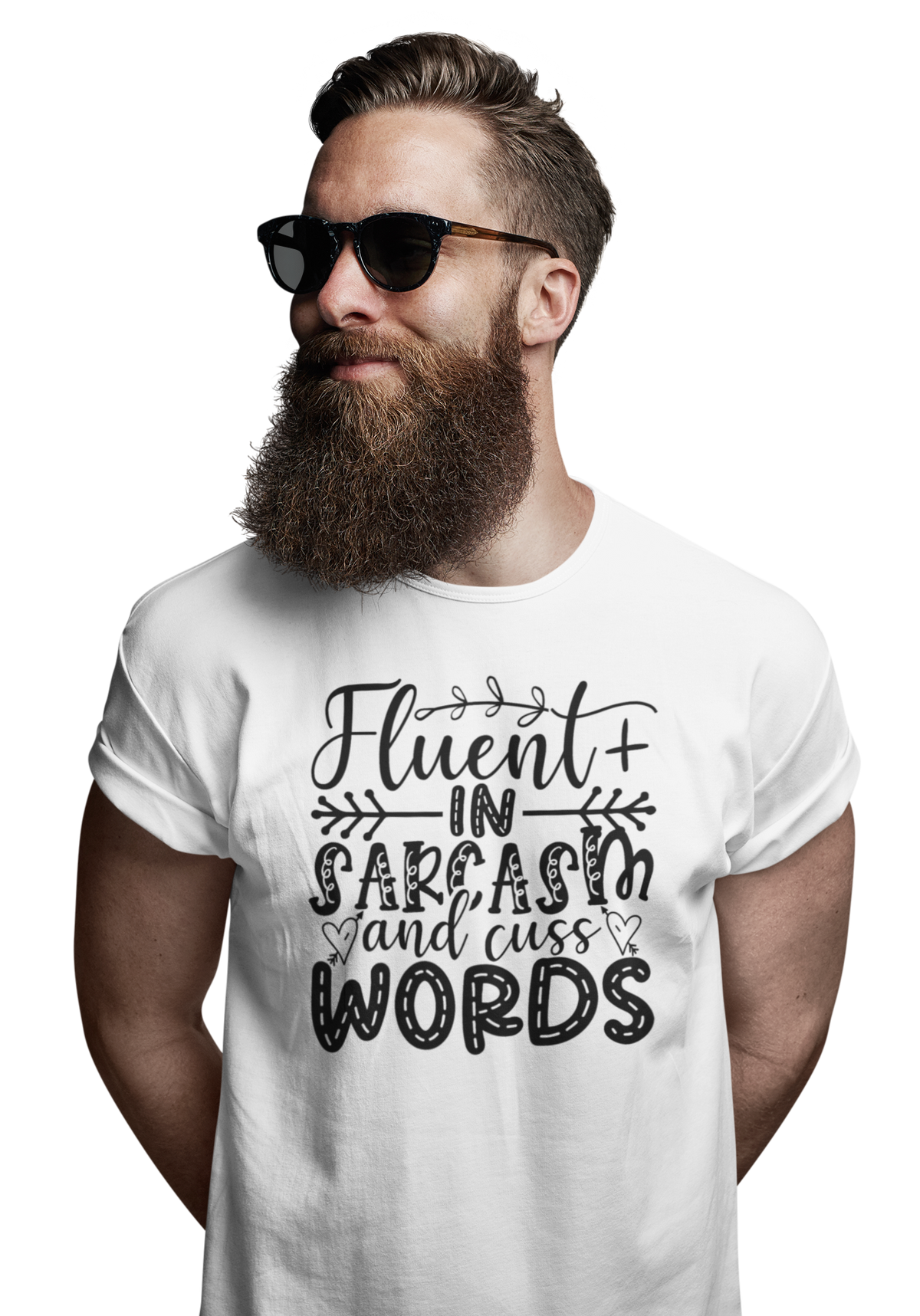 TNH - Men's Round Neck Tshirt - Fluent in Sarcasm
