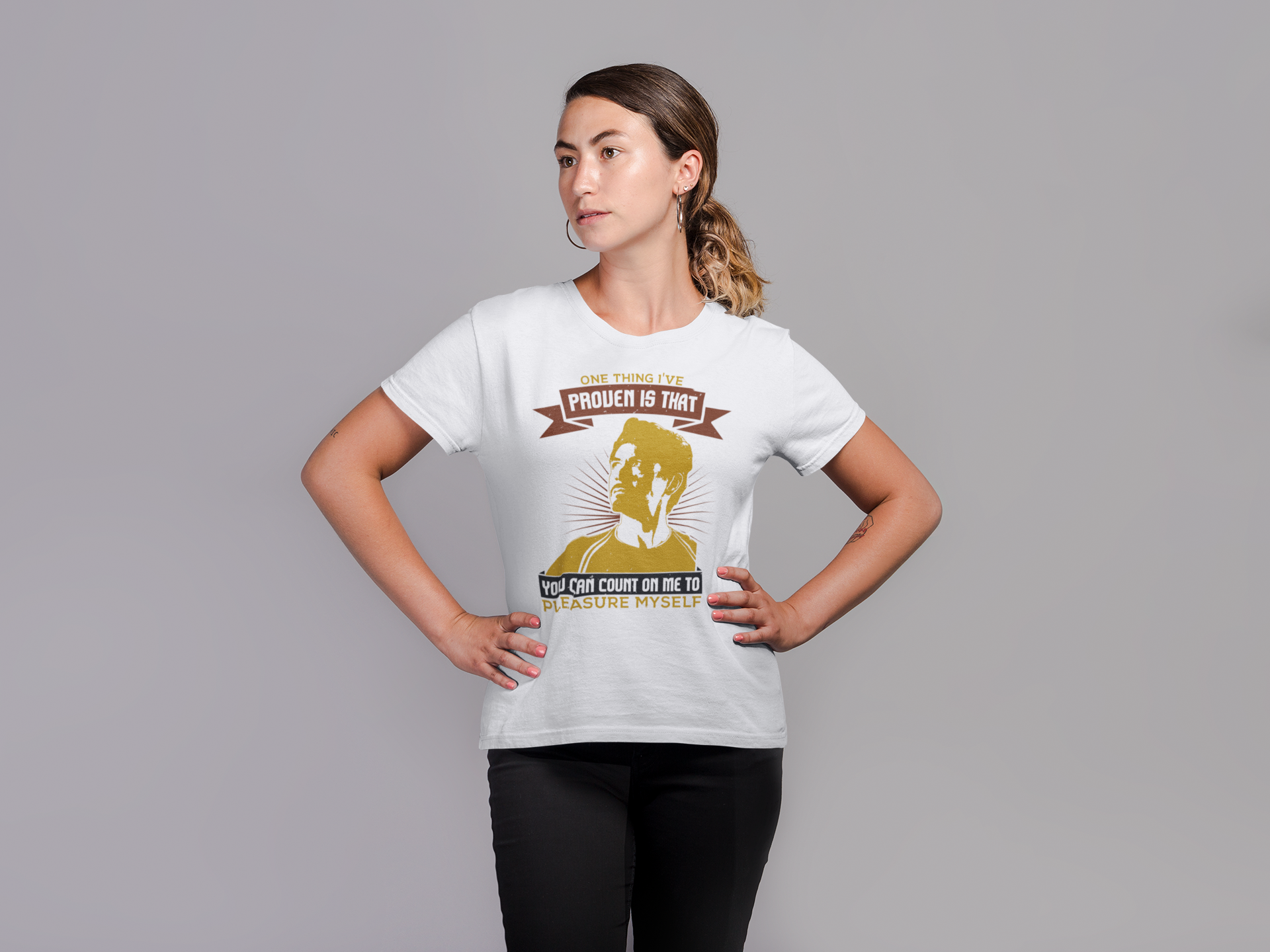TNH - Women's Round Neck Tshirt - The Iron Man - One thing I've Proven