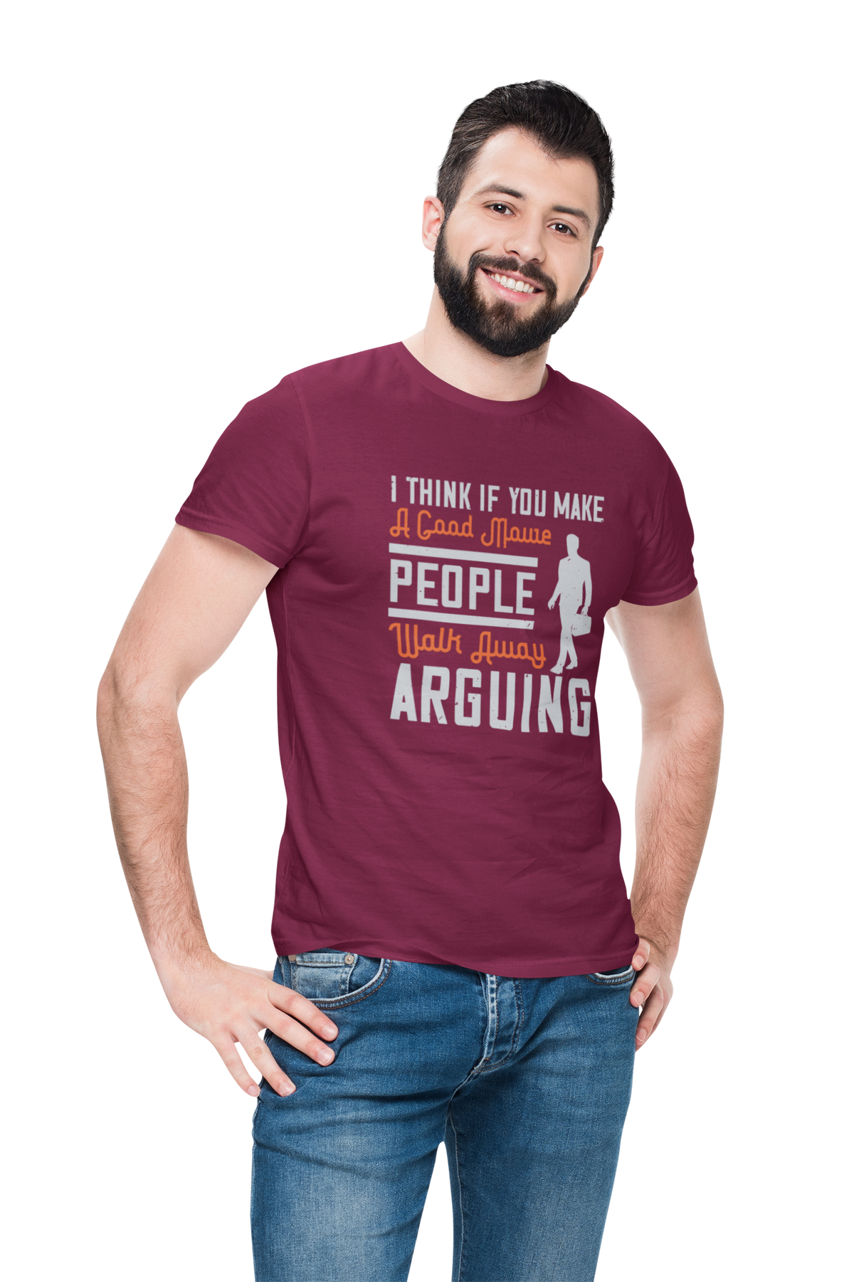 TNH - Men's Round Neck Tshirt - Walk Away