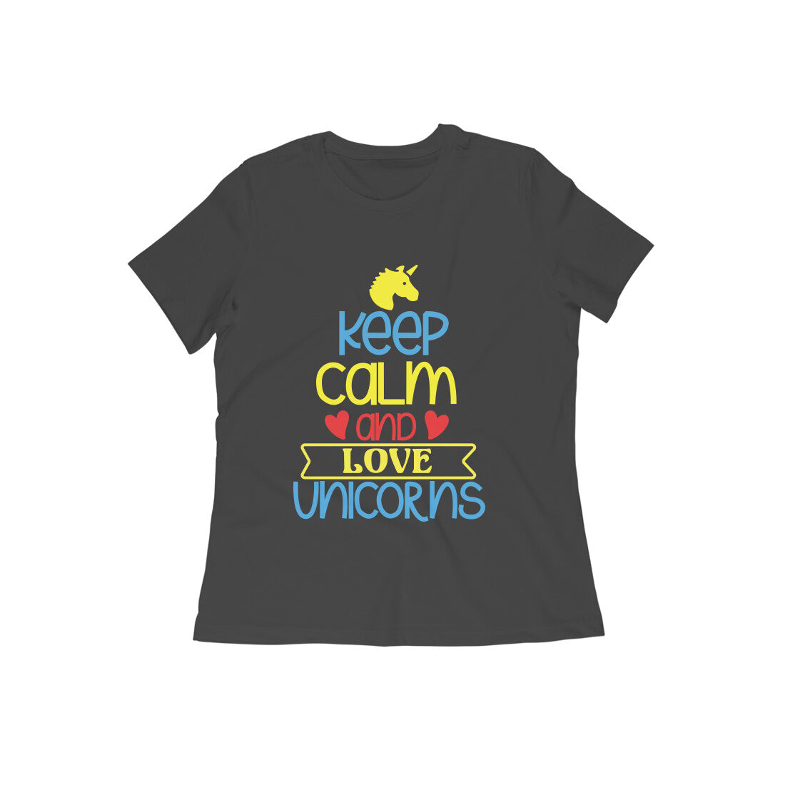 TNH - Women's Round Neck Tshirt - Unicorn Love