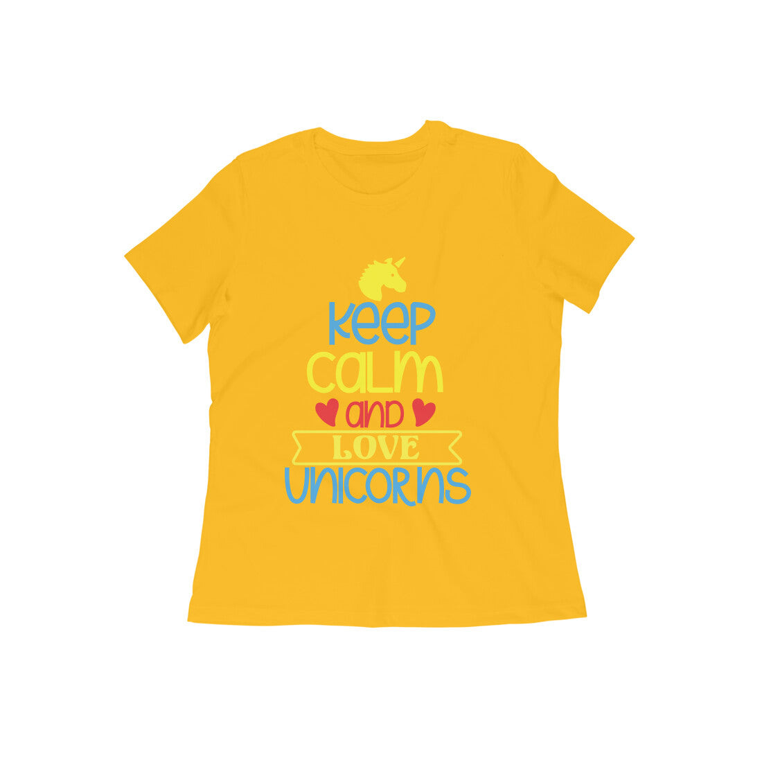 TNH - Women's Round Neck Tshirt - Unicorn Love