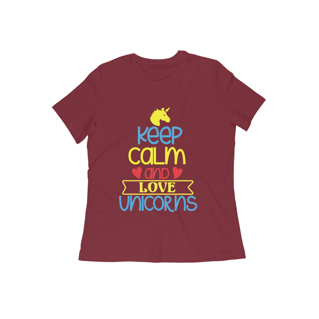 TNH - Women's Round Neck Tshirt - Unicorn Love