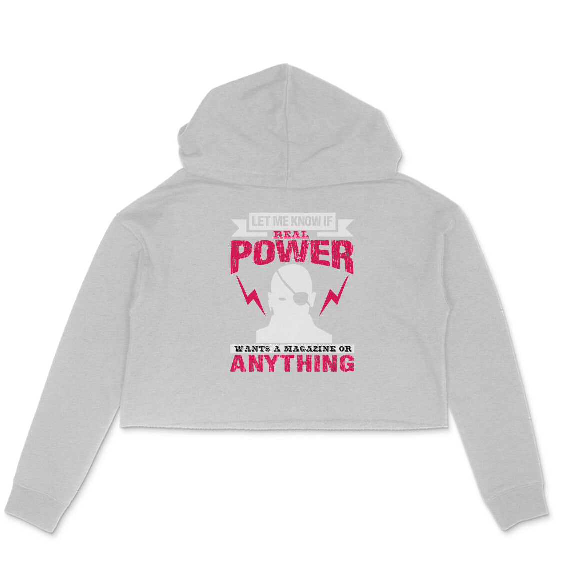 TNH - Women's Crop Hoodie - Nick Fury - Real Power