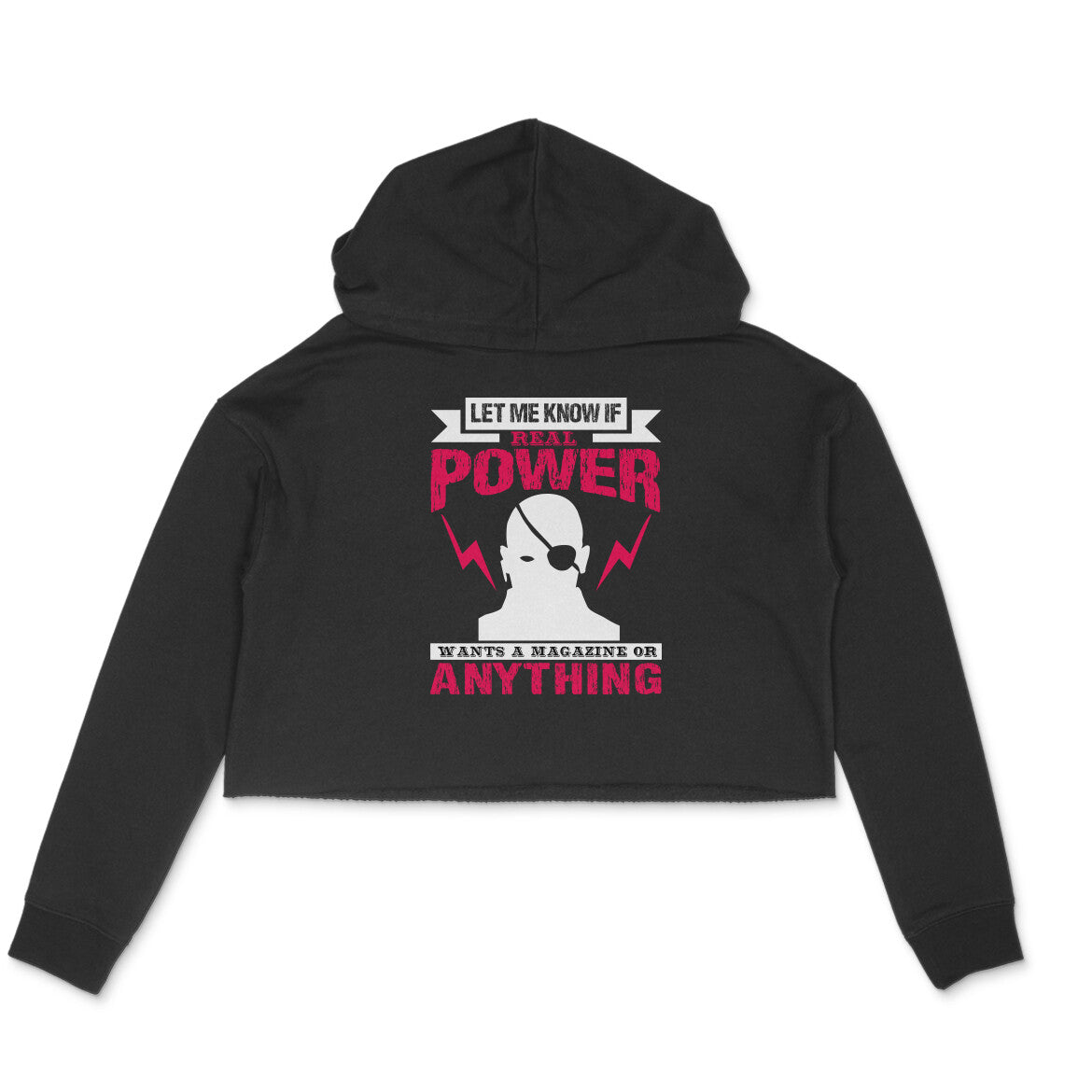 TNH - Women's Crop Hoodie - Nick Fury - Real Power