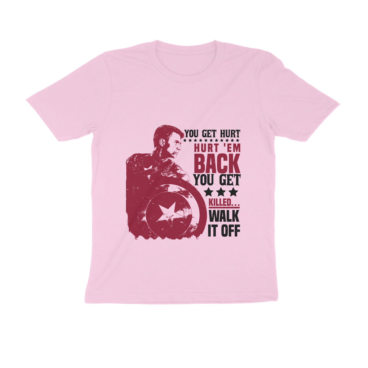 TNH - Men's Round Neck Tshirt - Captain America - Hurt
