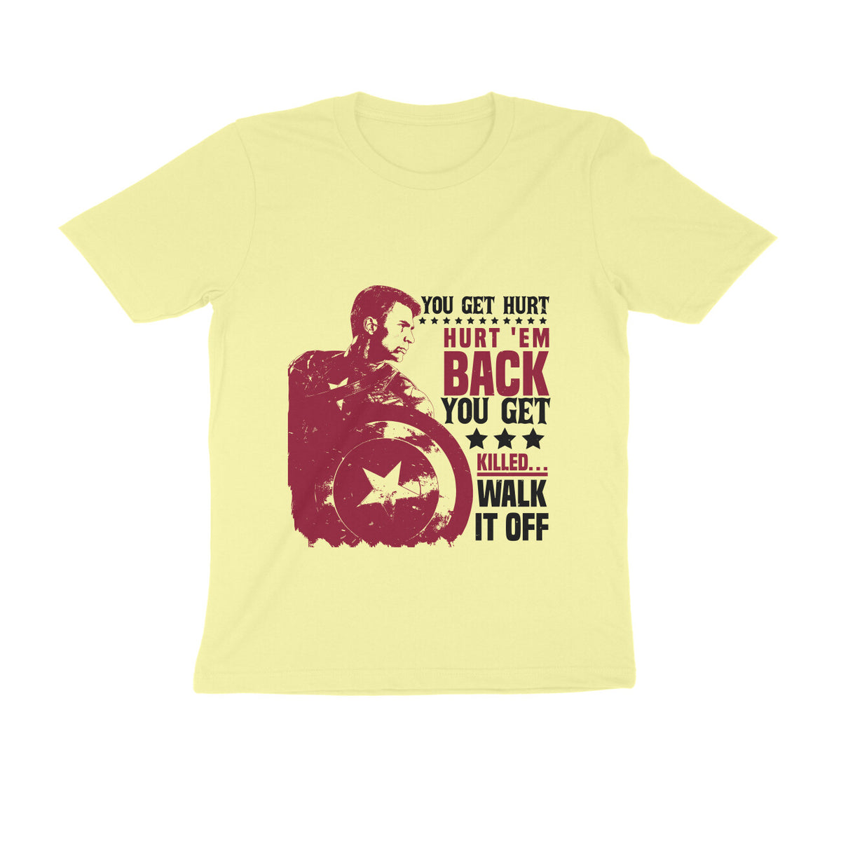 TNH - Men's Round Neck Tshirt - Captain America - Hurt