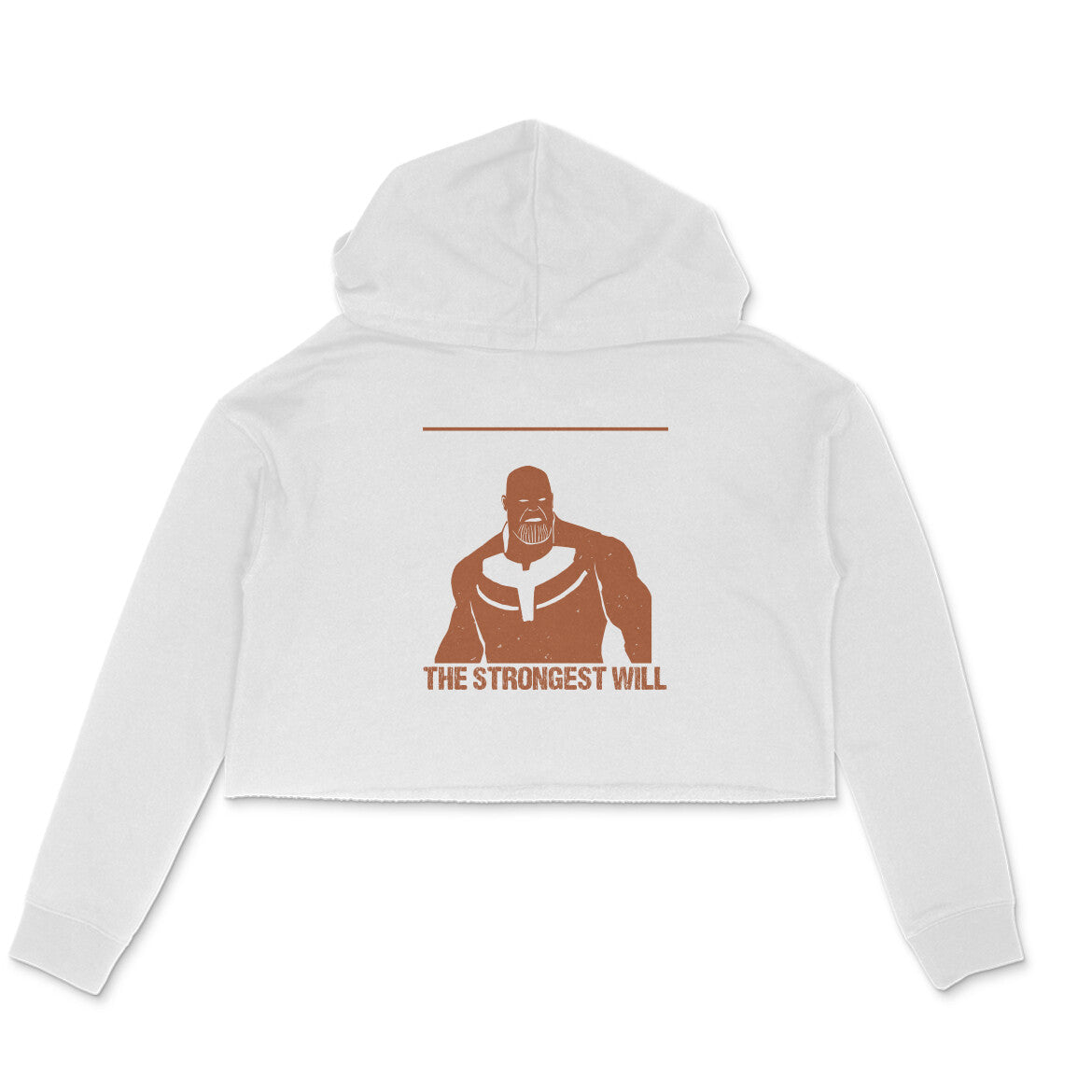 TNH -Women's Crop Hoodies - Thanos - Strongest Will