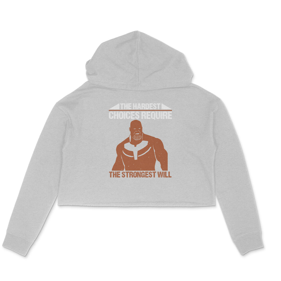 TNH -Women's Crop Hoodies - Thanos - Strongest Will