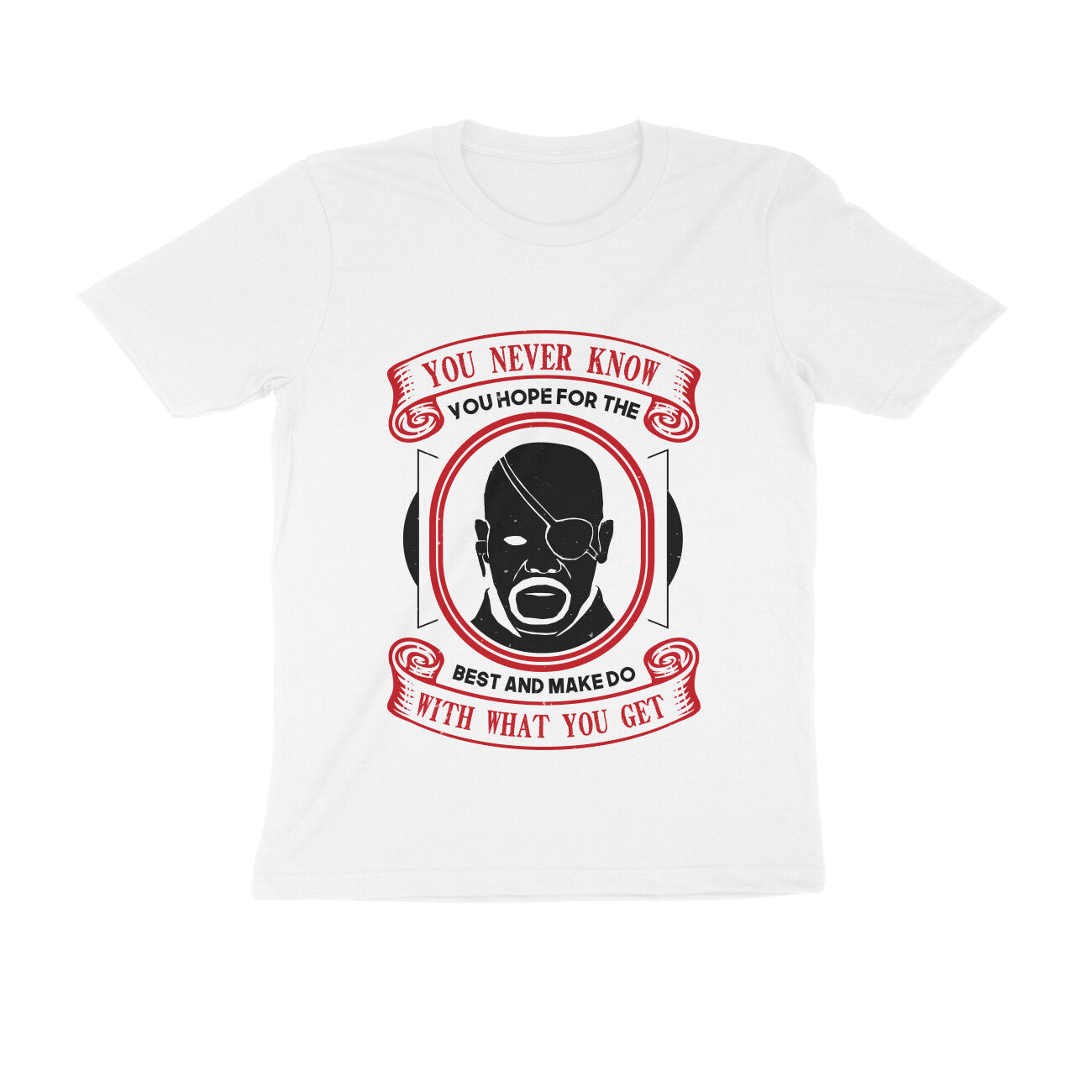 TNH - Men's Round Neck Tshirt - Nick Fury - What you Get