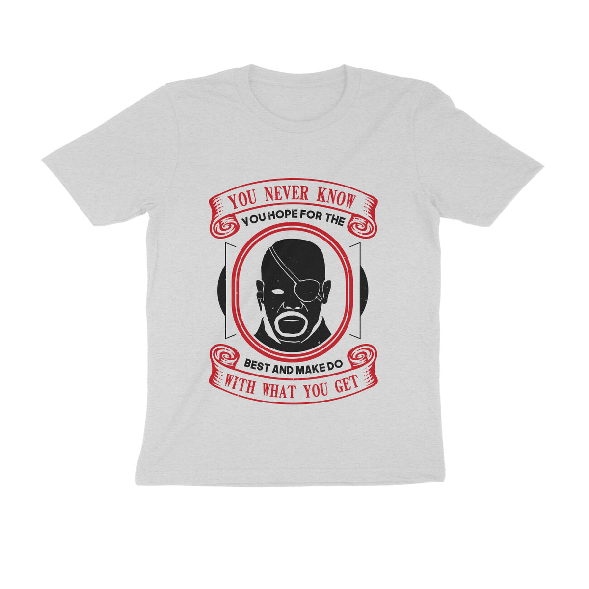 TNH - Men's Round Neck Tshirt - Nick Fury - What you Get