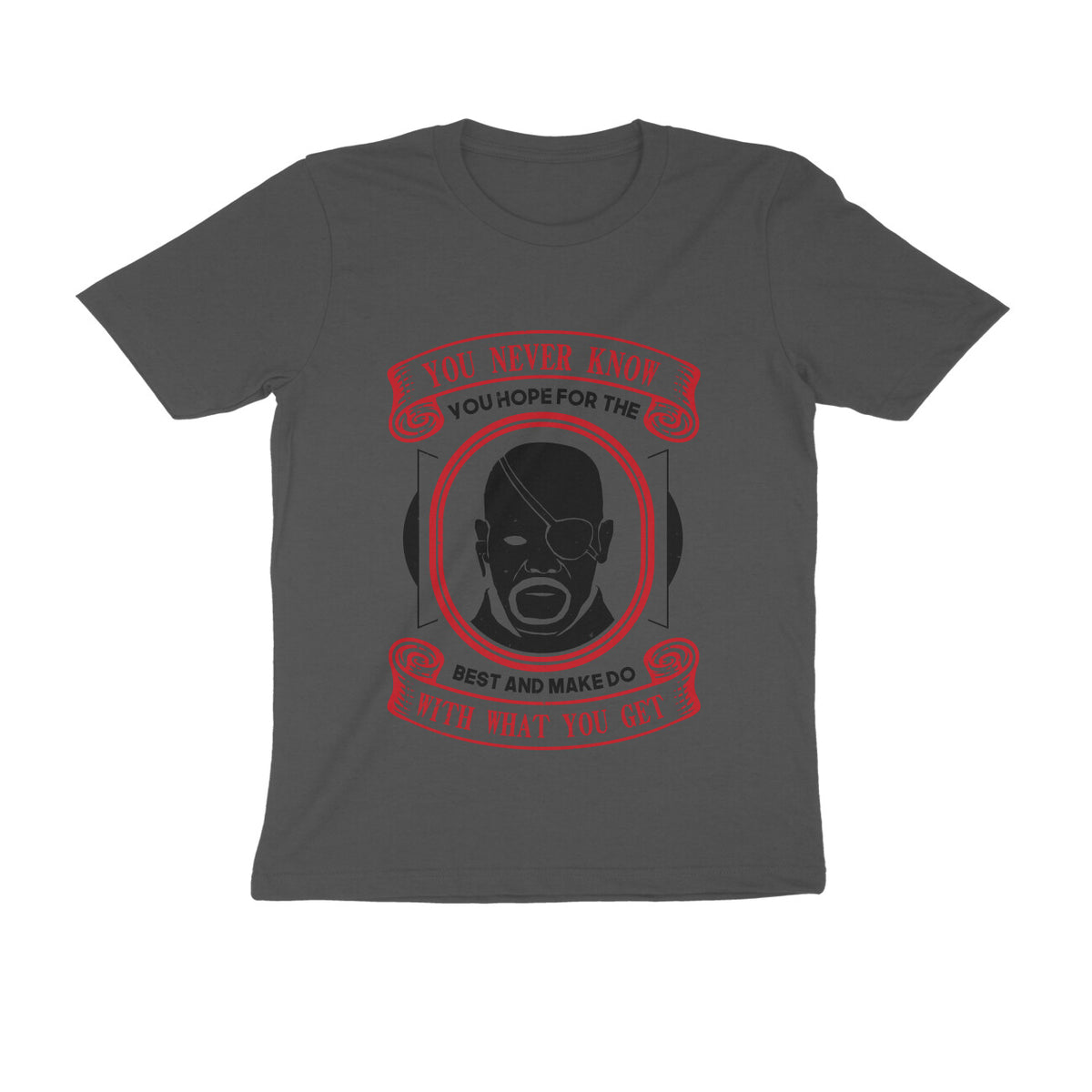 TNH - Men's Round Neck Tshirt - Nick Fury - What you Get