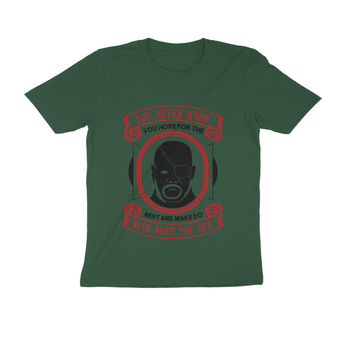 TNH - Men's Round Neck Tshirt - Nick Fury - What you Get