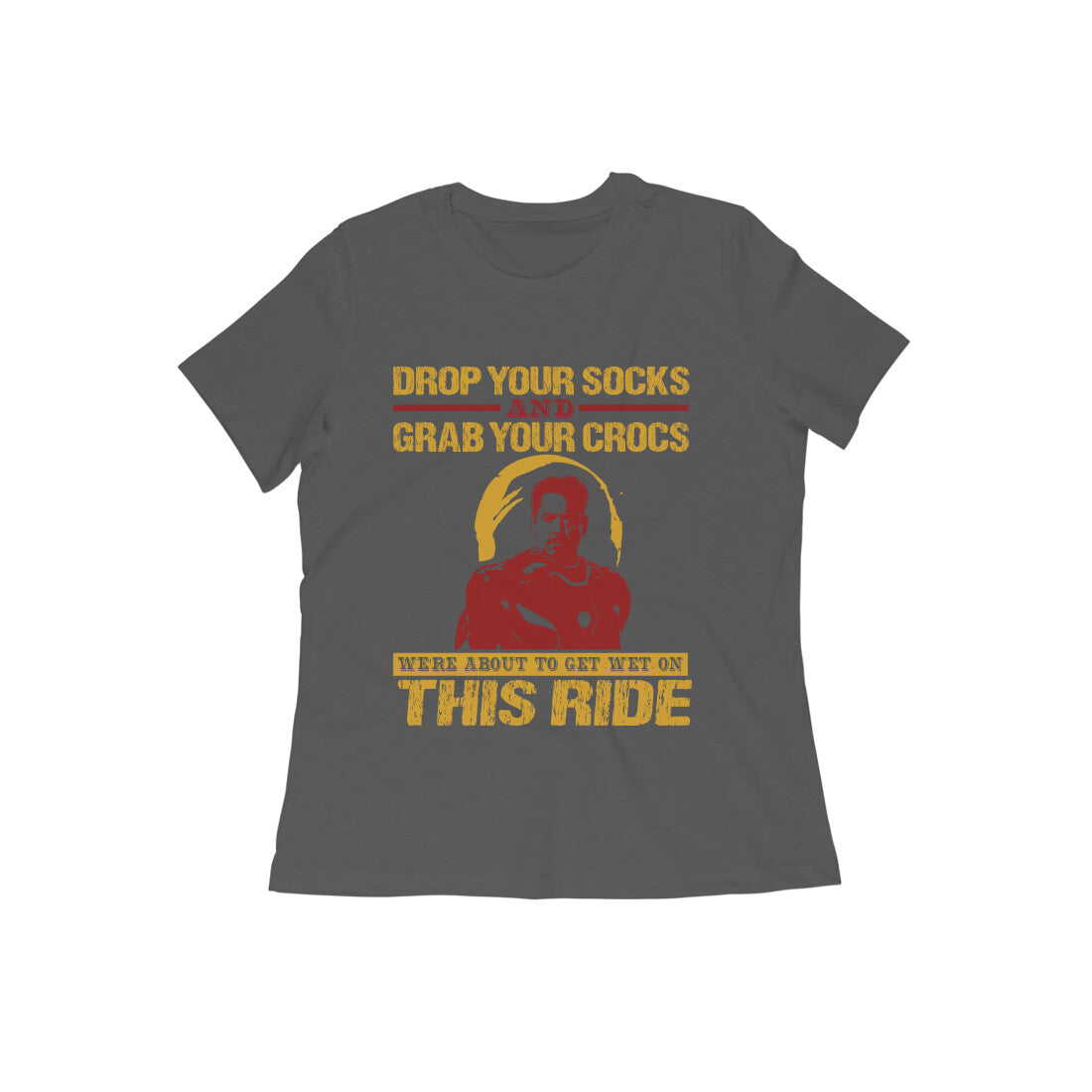 TNH - Women's Round Neck Tshirt - Iron Man - Ride
