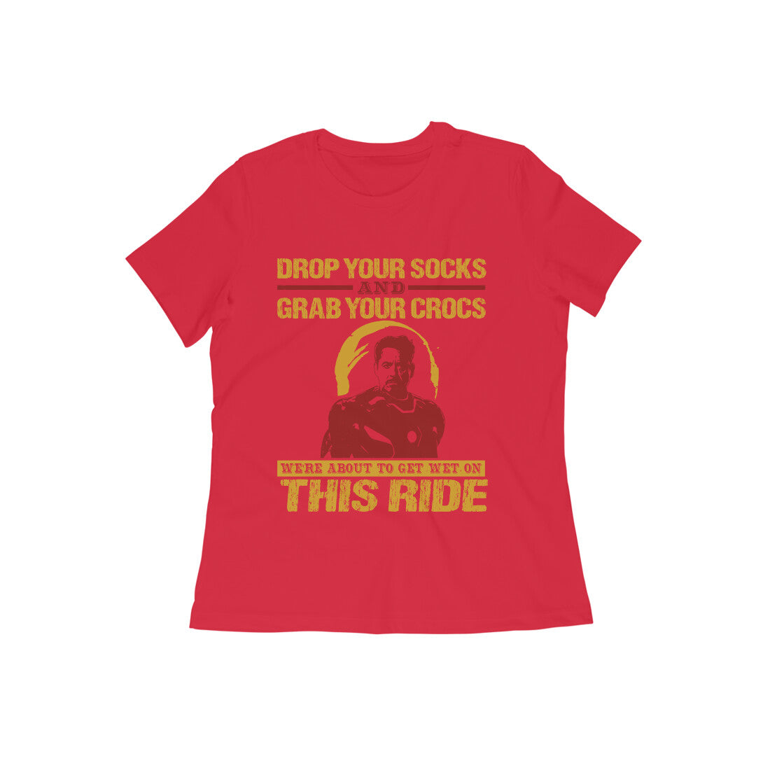 TNH - Women's Round Neck Tshirt - Iron Man - Ride