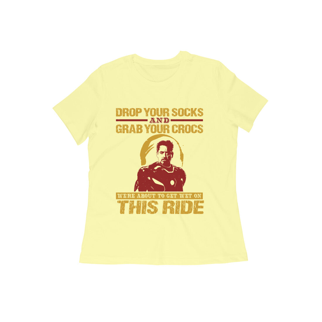 TNH - Women's Round Neck Tshirt - Iron Man - Ride