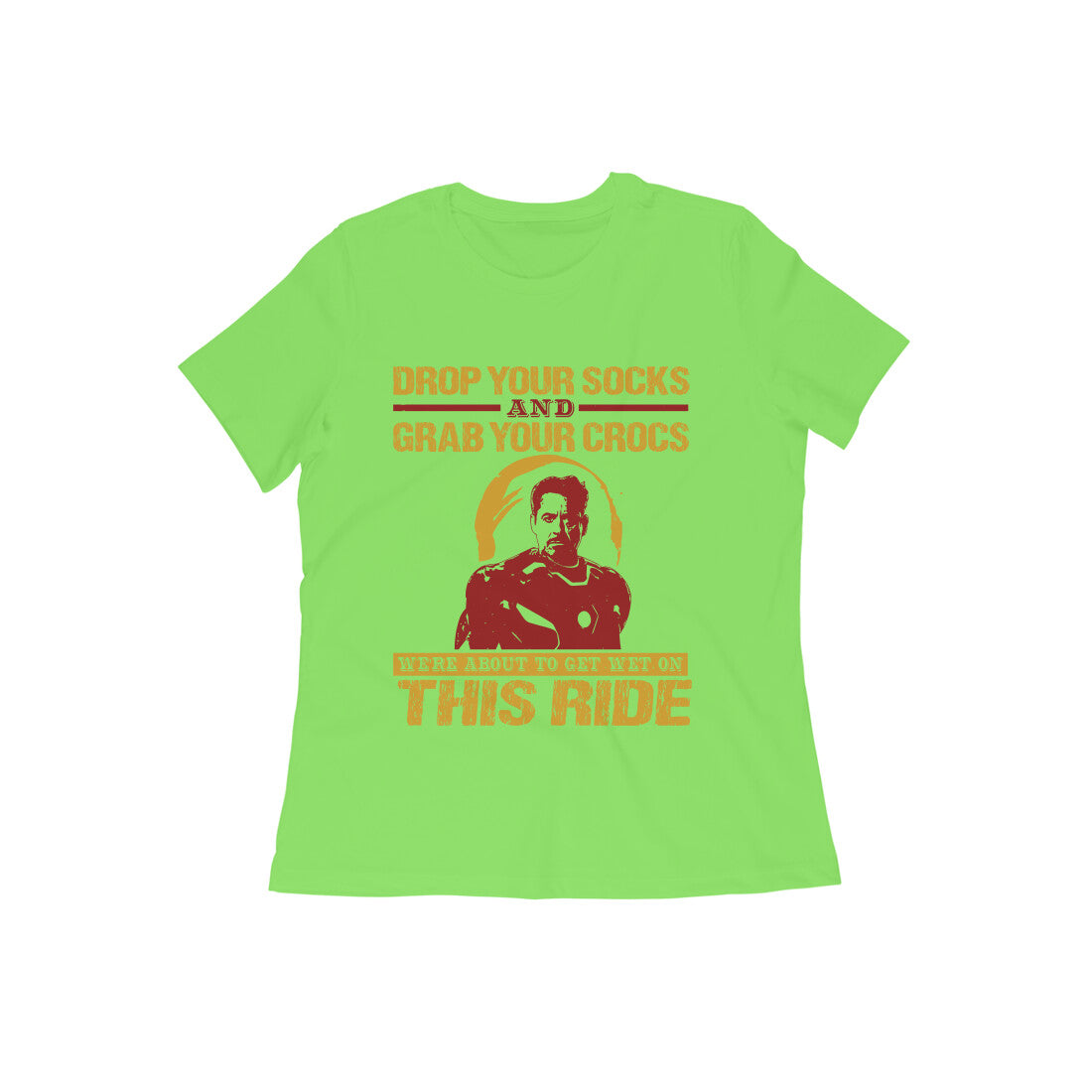 TNH - Women's Round Neck Tshirt - Iron Man - Ride