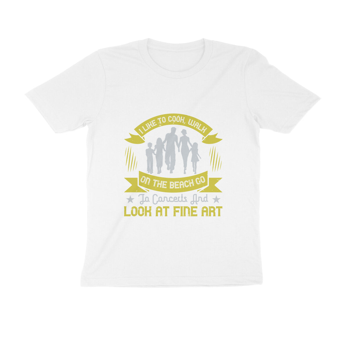 TNH - Men's Round Neck Tshirt - Walk on Beach