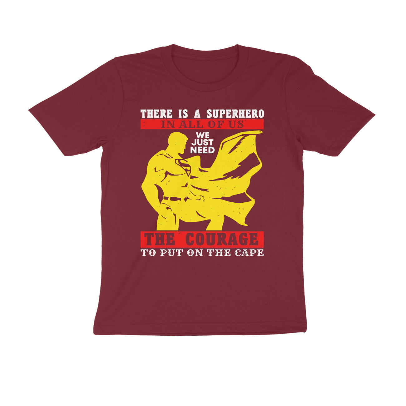 TNH - Men's Round Neck Tshirt - Superman - The Courage