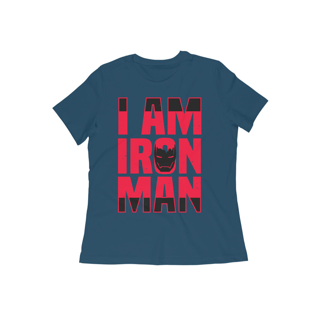TNH - Women's Round Neck Tshirt - I AM IRONMAN
