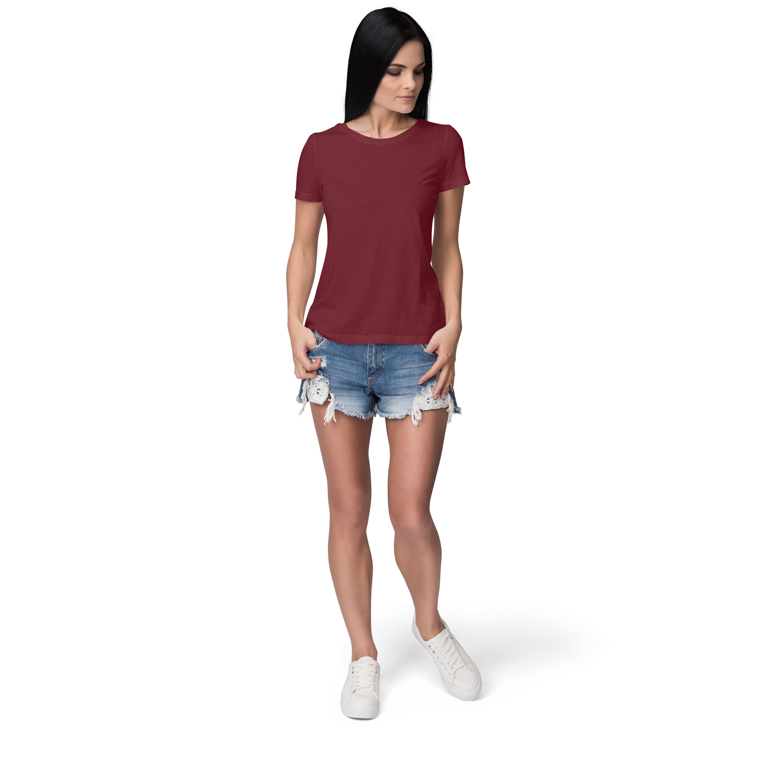 Women's Maroon T-shirt