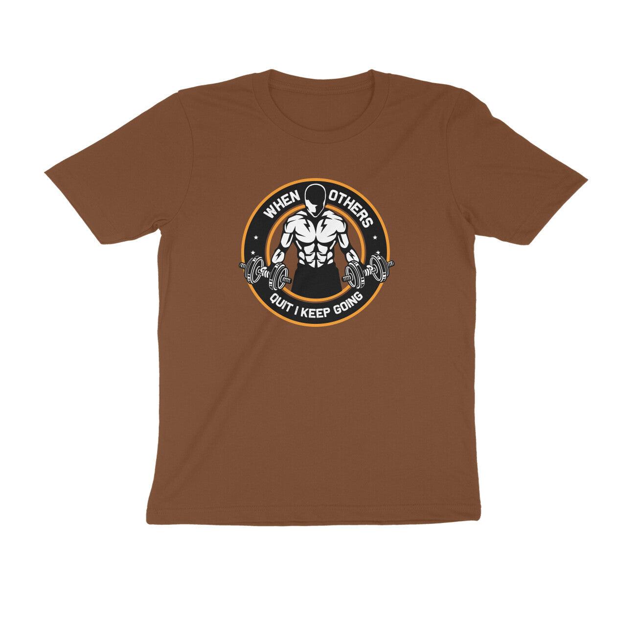 TNH - Men's Round Neck Tshirt - When Others Quit I keep Going